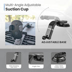 Grip Cradle Car Phone Mount – Universal Compatibility, 360° Rotation, 2 Mounting Options, Hands-Free Convenience for Phones - Multi-Angle Adjustable Suction Cup