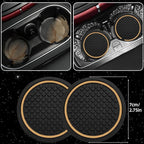 NBTEPEM 6 PCS Car Steering Wheel Cover Set, Microfiber Leather Steering Wheel Covers Universal 14.5-15 inch, Center Console Cover, Seat Belt Cushion, Cup Holder Coaster, Car Accessories Set Beige