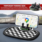 Wuyaoyao Multifunction Car Anti-Slip Mat Auto Phone Holder, PVC Car Dashboard Non-Slip Pad Phone Mount with Temporary Parking