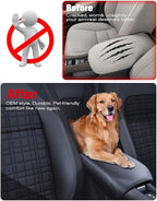 for 2023~2026 Honda HR-V 2-in-1 Silicone Center Console Armrest Cover& Armrest Hidden Privacy Tray - [OEM Design& Friendly Liquid Silicone Rubber] - Thin Black