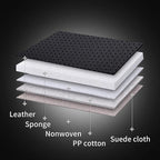 Coverado Car Seat Covers Full Set, Car Seat Protector Car Seat Cushion, Nappa Leather Seat Covers for Cars, Front and Back Se