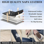 Coverado Car Seat Covers Full Set, Leather Seat Covers for Cars, Automotive Seat Covers Car Seat Protectors Car Accessories U