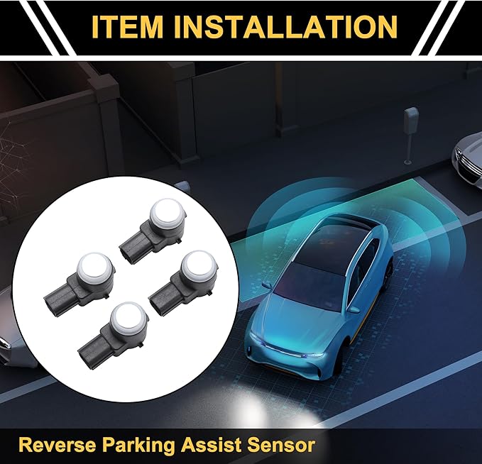 4 Pcs Bumper Backup Parking Sensor for Chevrolet Silverado for GMC Sierra 1500 2500 HD 2007-2013 Reverse Parking Assist Senso