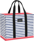 SCOUT Original Deano Tote Large - Durable Lightweight Open Top Beach, Pool & Lake Bag, Inside Zip Pocket, Folds Flat