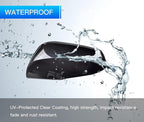 Left Driver Side Mirror Cover Cap Compatible with Toyota Rav4 2019-2023 With Turn Signal Glossy Black(NOT for LE & Hybrid LE)