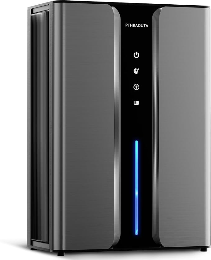 Home Dehumidifier with Drain Hose, (950 sq.ft) 95oz Quiet dehumidifier for Bathroom Bedroom, with Air Reusable Filter Indoor 