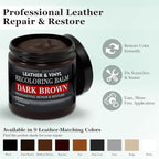 Leather Color Restorer, Recoloring Balm, Scratch Remover, Dye, Paint, Repair Kit for Furniture, Couches, Car Seats, Shoes, Ba