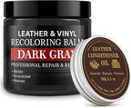 Leather Color Restorer, Leather Recoloring Balm, Scratch Remover, Leather Dye, Leather Paint with Leather Conditioner, Leathe
