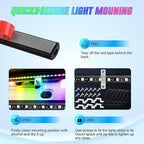 Nilight Truck Bed Light Strip RGB-IC LED Bar for Pickup Multi Dream Color DIY Music Synchronous with APP and RF Remote Control 3PCS 60 inch Cargo Lighting