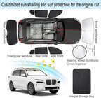 TINGLU Window Shades for BMW X7 3.0L xDrive40i 2021-2026 Accessories Car Side Full Windows Rear Triangular Windshield Sun Shade Sun UV Rays & Privacy Protection for Camping 8PCS