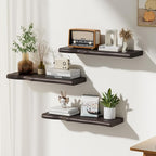 Floating Shelves for Wall Rustic Farmhouse 24 Inch Floating Shelf Bathroom Wooden Shelves for Wall Mounted Live Edge Pine She