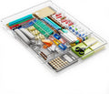 Yieach Large Expandable Desk Drawer Organizer Tray for Office Supplies and Accessories With 12 Adjustable Compartments,Office