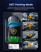 COOLCRAZY Dash Cam Front Rear - 4K+1080P Full HD Dashcam Free 64GB Card, with 5G WiFi GPS, Dual Dash Camera for Cars with 3" 