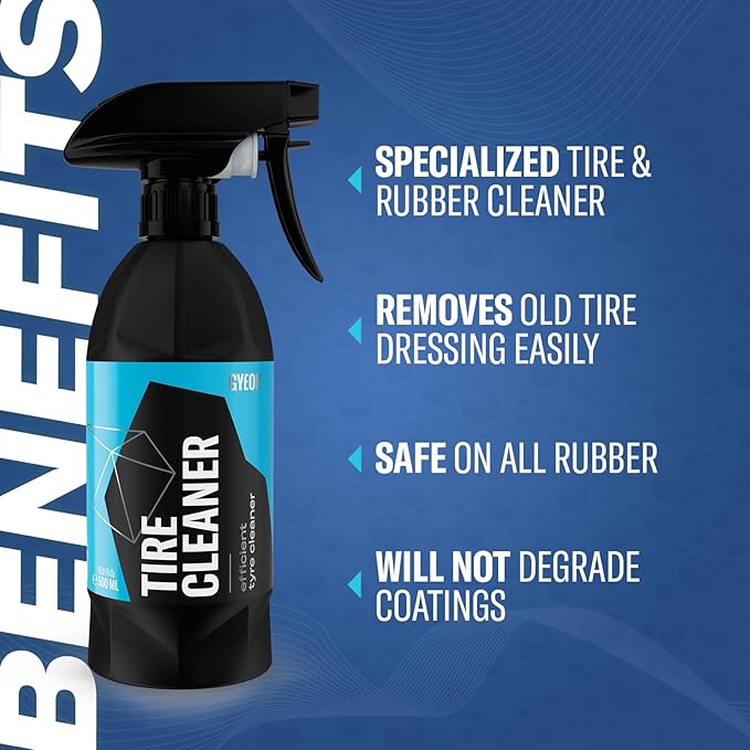 Gyeon Tire Cleaner Advanced Rubber Cleaner For Tires Trim Mats Restores Deep Clean And Preparation Removes Embedded Dirt Grim