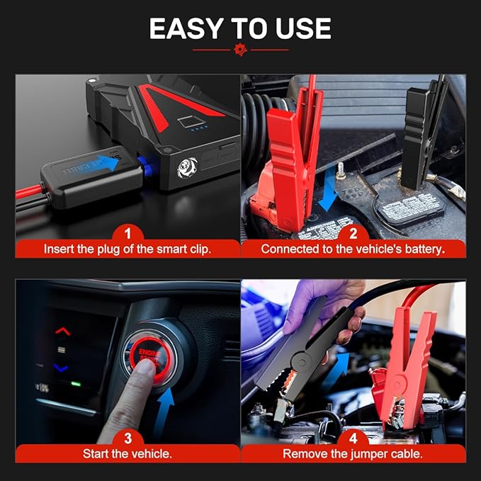 Car Battery Jump Starter 3500A 13800mAh Jump Box (8.0L Gas/7.0L Diesel) Portable Car Jump Starter Battery Pack 12V Lithium