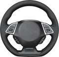MEWANT Hand Sewn 3D Style Steering Wheel Cover Wrap for Chevrolet Camaro 2017-2022 Steering Wheel Accessories for Chevrolet Camaro 2017-2022