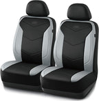 Skechers Memory Foam Seat Covers,Leather Car Seat Covers, Ultimate Comfort & Support Front Seat Covers Airbag Compatible, Aut