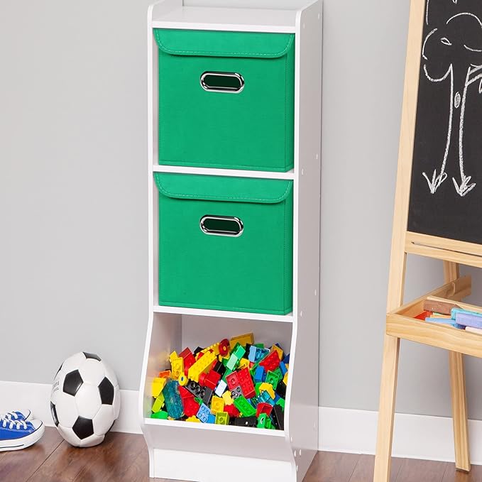 Closet Organizers Fabric Storage Bins With Lids Collapsible Cube Storages Organizer Basket With Handles,Storage Boxes for Clo