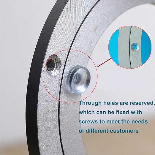Aluminium Alloy Turntable Bearing, Heavy Duty Swivel Turntable Lazy Susan Rotating Bearing Turntable Round Dining Table Smoot