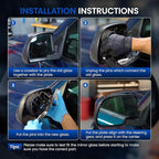 Driver Left Side Mirror Glass Compatible With Ford F150 F-150 2004-2010, Driver Left Side LH Rearview Glass with Backing Plate Replaces 4L3Z17K707AA Rear View Mirror