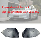 Compatible with Tesla Model Y Side Mirror Cover Replacement 2021 2022 2023 2024, Left & Right Side Rearview Mirror Cover Cap for Model Y Accessories(white)2pcs