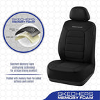 Skechers Memory Foam Seat Covers,Thick Cool Touch Fabric Car Seat Covers,Seat Cover Full Set Airbag Compatible,Automotive Com