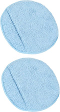Leather CPR Microfiber Applicator Sponge 2pcs - Leather Conditioner Applicator, Round LintFree Microfiber Applicator Pad, Car