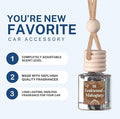 C&E Craft Co Hanging Car Air Freshener Diffuser 2 Pack, Long Lasting Fragrance Oil Car Freshener, Glass Bottle Auto Air Fresh