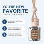 C&E Craft Co Hanging Car Air Freshener Diffuser 2 Pack, Long Lasting Fragrance Oil Car Freshener, Glass Bottle Auto Air Fresh