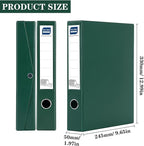 Storage File Boxes 6 Pack, Foldable File Boxes with Lid, 50mm Spine, Archives Cases with Magnetic Closure & Clip, Plastic Doc