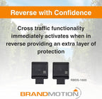 Brandmotion RDBS-1600 Radar Blind Spot System with Cross Traffic Detection | Blind Spot Detection | Lane Change Assist | Soft