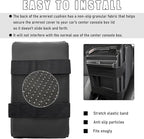 Car Center Console Armrest Pillow, Waterproof Car Armrest Cover Cushion with Cup and Phone Holder, Memory Foam Arm Rest Box Protector for Most Vehicles, Car Accessories (Wine Red)