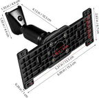 PATKAW 1 PCS Dash Cam Mirror Mount, Universal Aluminum Alloy Bracket Back Plate, Anti-Shake Stable Vehicle Camera Holder Hardware Kit for Easy Install on 5.5 to 12 Inch Rearview Displays