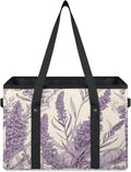 Reusable Grocery Bags Heavy Duty Shopping Bags Foldable Large Tote Bags with Long Handles & Hard Bottom