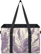 Reusable Grocery Bags Heavy Duty Shopping Bags Foldable Large Tote Bags with Long Handles & Hard Bottom