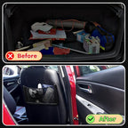 Frienda 4 Pcs Car Storage Net Bag, ABS Plastic Framed Mesh Net Holder, Phone & Cargo Organizer with Screws for Auto, Rv, Boat, Truck Pocket Storage (16 x 8 Inch)