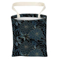 Car Trash Can, Cute Car Trash Bag, Hanging Car Organizer and Storage Bag, Trash Bin for Car Accessories, Vehicle, Travelling, Camping Luxury Blue Flowers