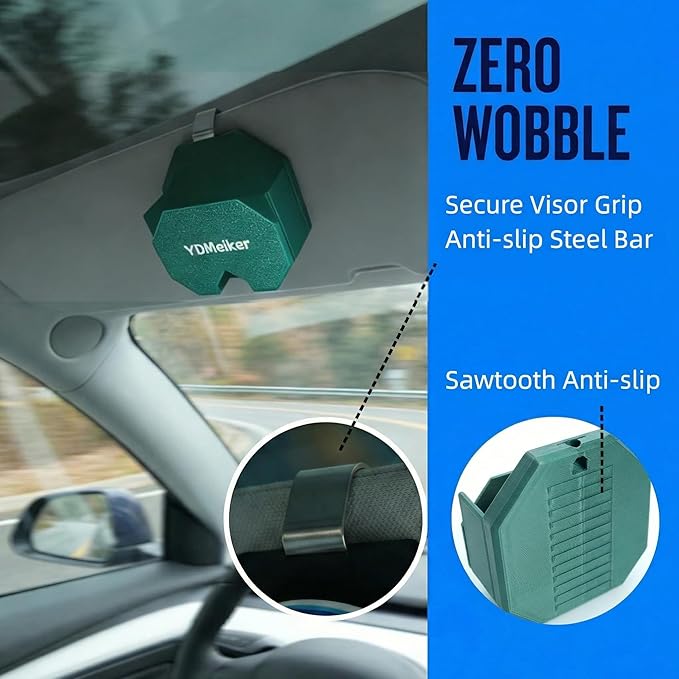 Zyn Holder for Car Visor & Belt Clip, Tactical Pouch Can Holster Fits to Most Pouches, Secure Metal Clip Sun Visor Organizer & EDC Carrier, Tins Holster, Metal Green
