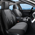 Coverado Front Car Seat Covers, Waterproof Seat Covers with Lumbar Support, Leather Seat Covers, Car Seat Covers Front Seats,