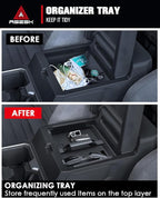 for 2025~2026 Toyota 4runner - 6th Gen 4Runner Center Console Tray Armrest Storage Box Console Organizer ABS Materials