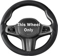 Steering Wheel Cover for BMW 3 4 Series(2021-2024) 5 Series(2020-2023) X5(2019-2020) X7(2020-2025) 328i 320i 330i 325i 528i 535i 530i M3 2 4 7 8 Series X3M X4 X6 XM M2 M4 M5 M8 Z4 i4, Black