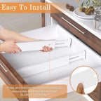 Bamboo Drawer Dividers,17-22" Adjustable Kitchen Drawer Organizer for Clothes,6 Pack Expandable Drawer Organization Separator