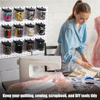 Unittype 20 Set Pegboard Organizer Accessories Peg Boards Jars with Lids Plastic Pegboards Bins Storage Containers Clear Peg 