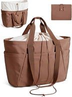 BAGSMART Reusable Grocery Bags, Large Beach Bag, Foldable Tote for Shopping Moving Holiday Travel Packing