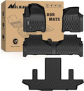 Nilight TPE Floor Mats for Chevy Chevrolet Suburban GMC Yukon XL 7 Seats Bucket Seats 2021 2022 2023 2024 2025 2026 All Weather Custom Fit Heavy Duty Floor Liners