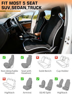 Car Seat Cover Towel, Waterproof Terry Cloth Car Seat Cover Universal Fit for Cars, SUVs, Pickups, Washable Car Seat Protecto