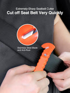 Luxtude Car Window Breaker, Glass Breaker, Window Breaker Seatbelt Cutter, Auto Car Escape Tool, 2-in-1 Emergency Glass Hamme