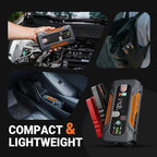 LOKITHOR JT400 12V Jump Starter and Battery Tester 2-in-1, 2500A Battery Jumper Starter Portable for Up to 8.5L Gas
