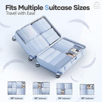 Veken 9/11 Set Compression Packing Cubes for Travel Essentials,Compressible Expandable Large Luggage Suitcase Organizer Bags 