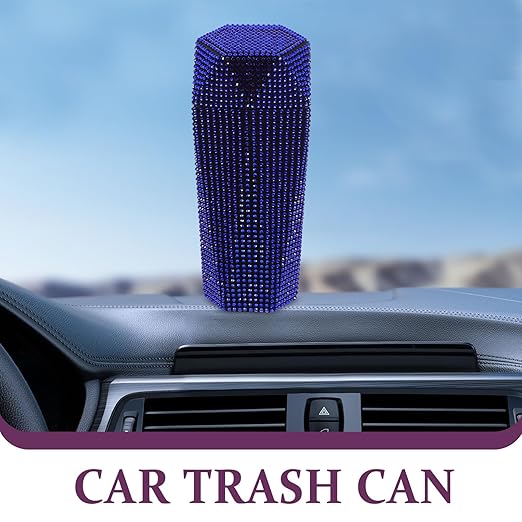 iplusmile Car Trash Garbage Bin Vehicle Trash Bin Car Part Organizing Dustbin for Vehicle Leakproof Compact Storage Organizer